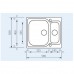 Νεροχύτης SANITEC INOX MATICO 11642